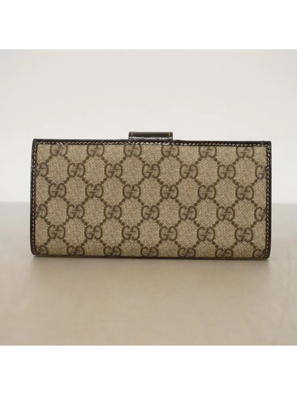 ★SOLD★ Gucci Wallet GG Supreme Brown Gold - Picture 9 of 9